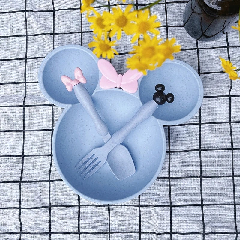 Assiette-bebe-MickeySet-MS-bleu