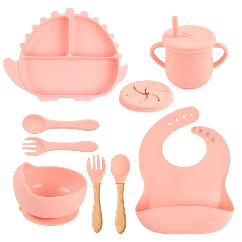 Assiette-bebe-babydino-rose