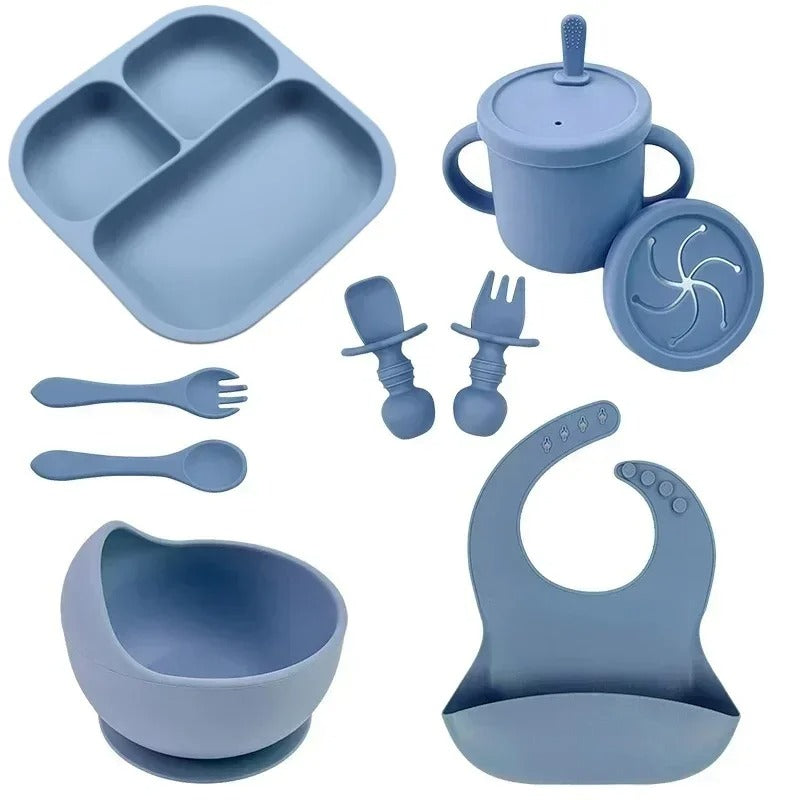 Assiette-bebe-babylunch-neuf-bleu