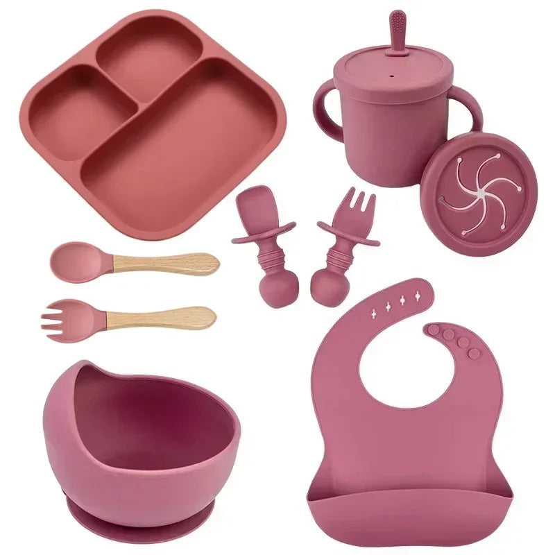 Assiette-bebe-babylunch-neuf-bois-rose