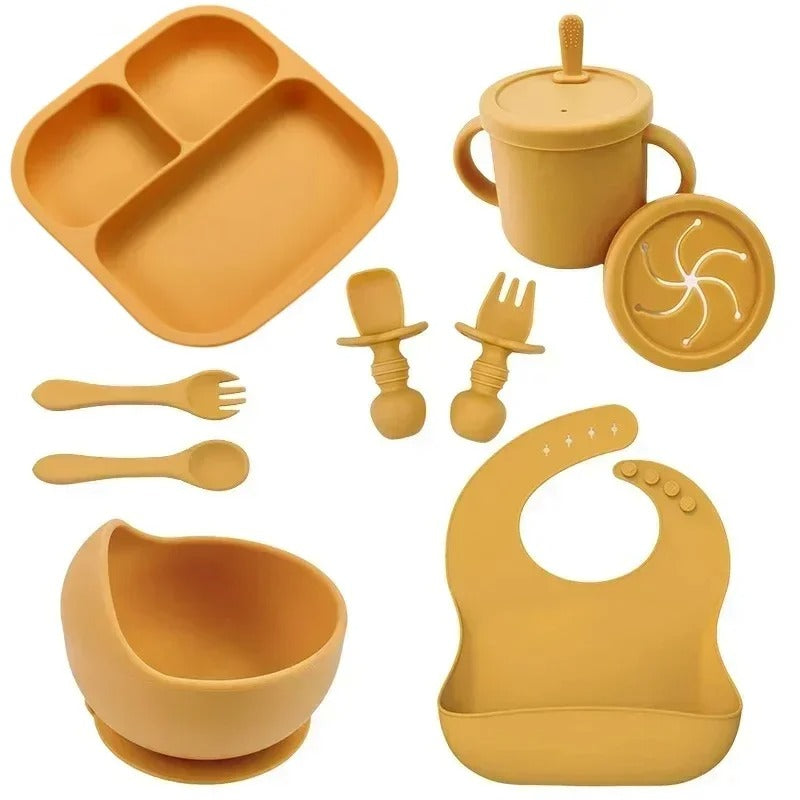 Assiette-bebe-babylunch-neuf-jaune