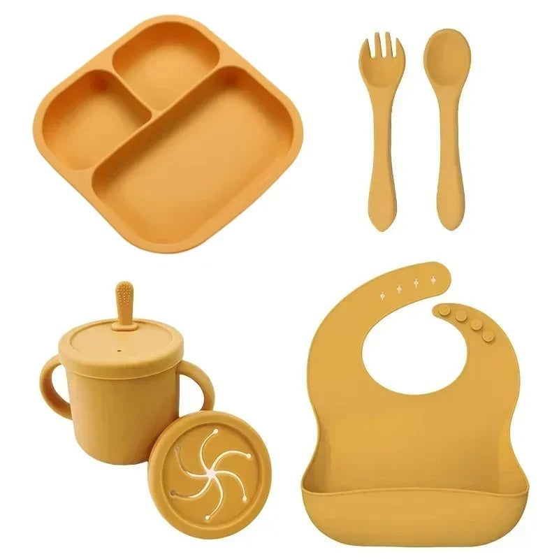 Assiette-bebe-babylunch-six-jaune