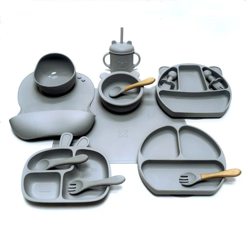 Assiette-bebe-babymeal-gris-argent