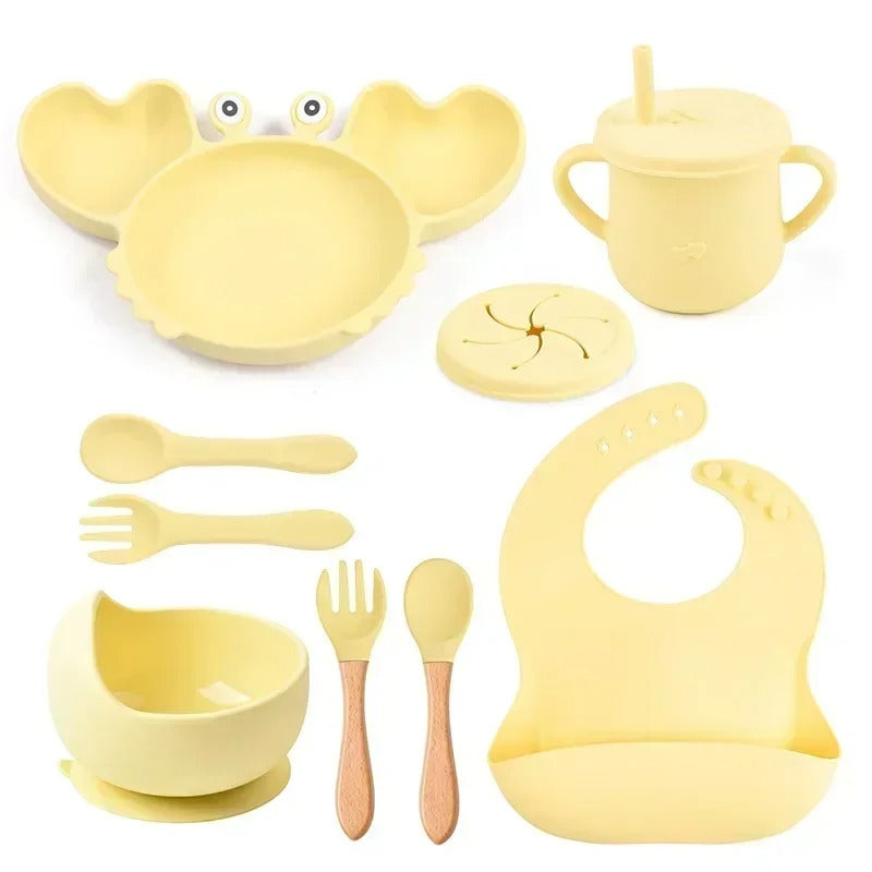 Assiette-bebe-crababy-jaune