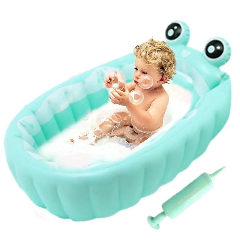 Baignoire-gonflable-bebe-vert