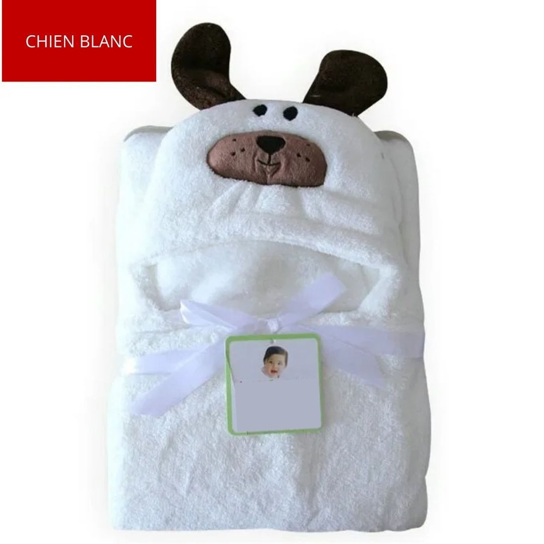 Cape-de-bain-bebe-HoodyTowel-HT-chiens-blanc