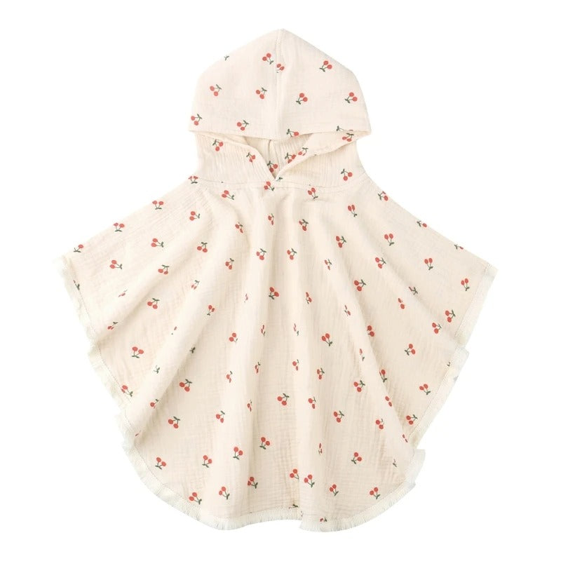 Cape-de-bain-bebe-babycozy-cerise