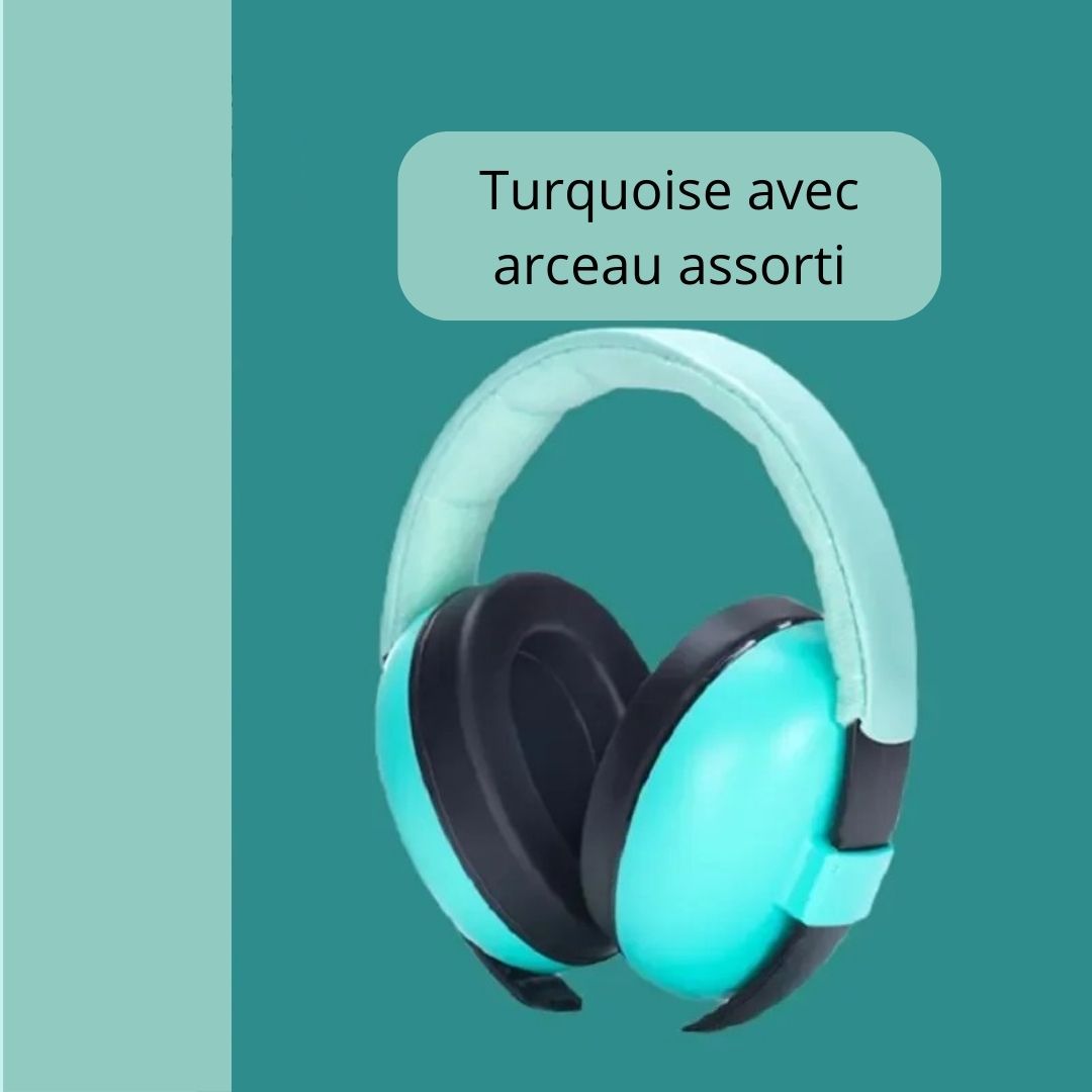 Casque-anti-bruit-bebe-turquoise-arceau