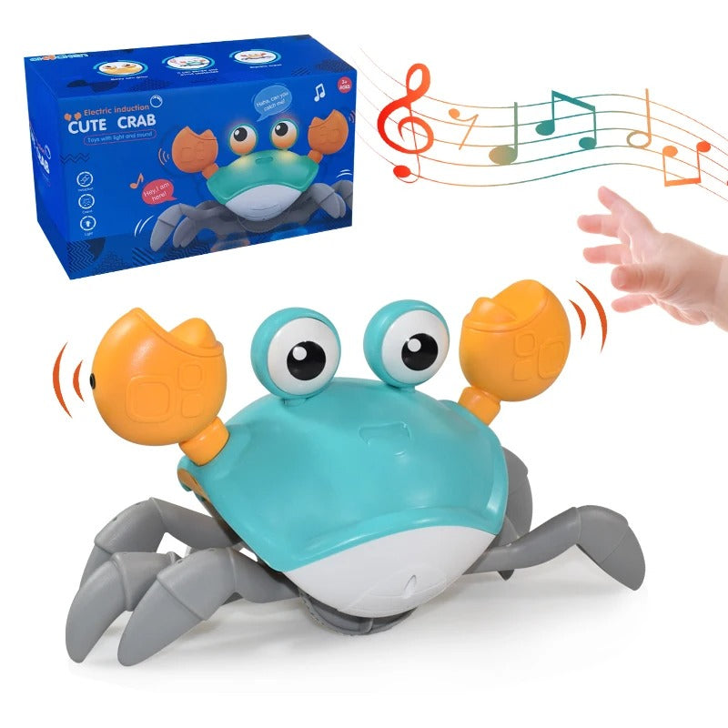 Jouet-musical-bebe-craby-squidly-bleu-crabe