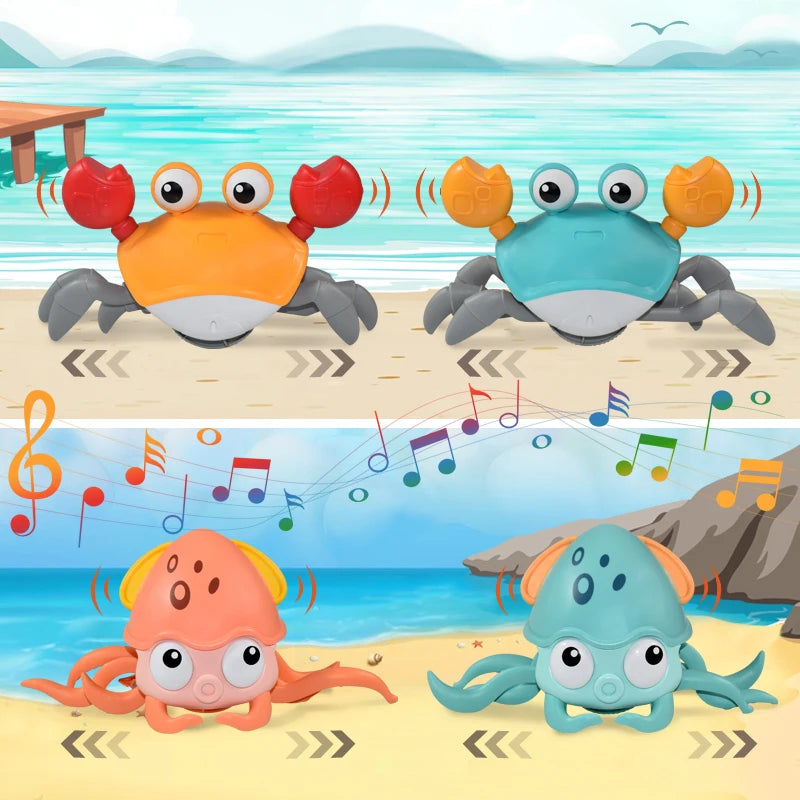 Jouet-musical-bebe-craby-squidly-plage