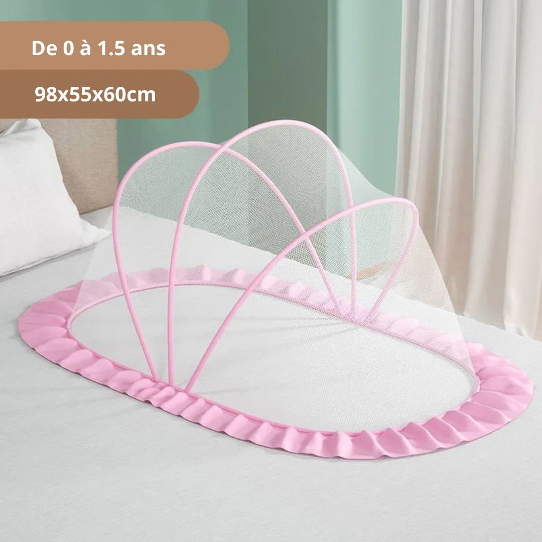 Moustiquaire-lit-bebe-rose