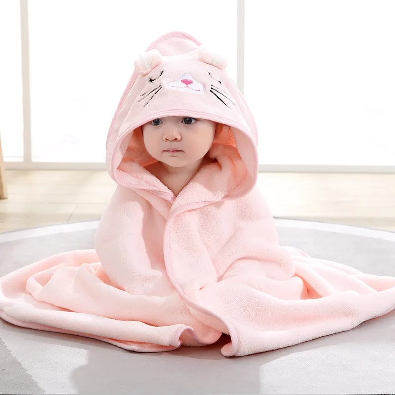 Serviette-de-bain-bebe-lapin