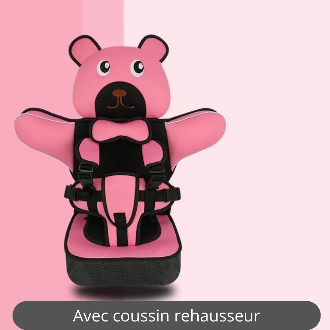 Siege-auto-bebe-littlebear-rose-rehausseur