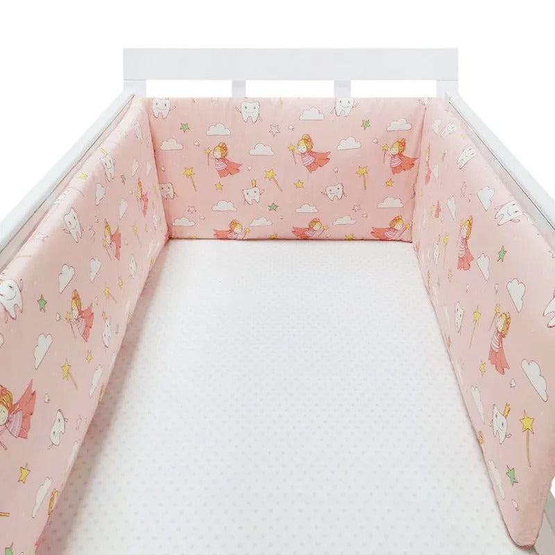 Tour-de-lit-bebe-bedbump-fee-rose