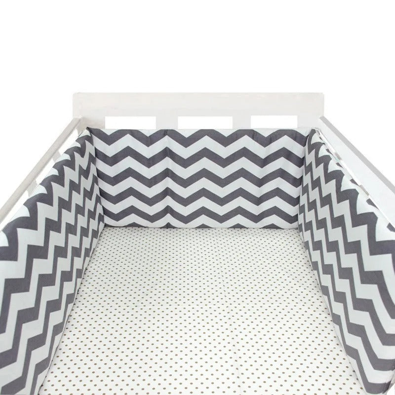 Tour-de-lit-bebe-bedbump-ligne-grise